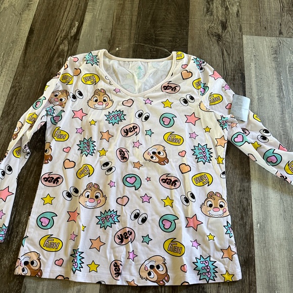 Disney chip and dales long sleeve tee shirt XL - Picture 1 of 8